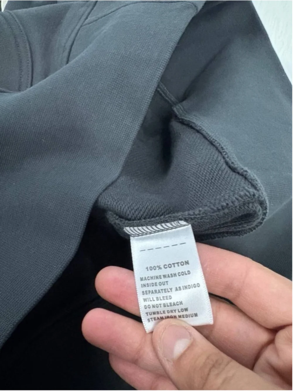 17.5 oz Terry Cloth Zip-Up Hoodie - Vintage Black Non Stock Mfg. Co. - Picture 14 of 15